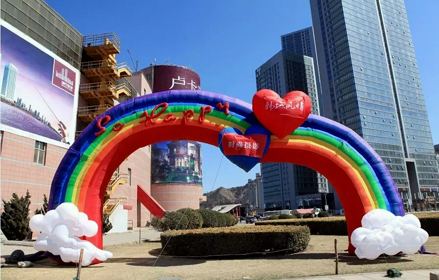 九龙坡爱的彩虹喷绘气模